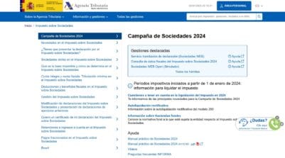 Comienza la campaña del impuesto sobre sociedades 2024