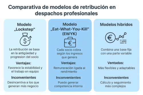 La retribución de los socios profesionales.