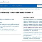 Aplazamiento y fraccionamiento de deudas con la AEAT