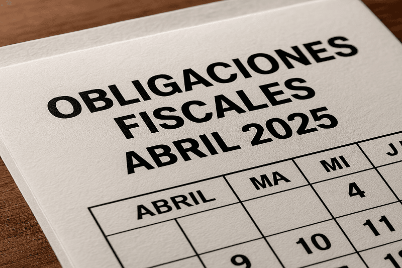 Calendario del contribuyente abril 2025