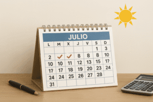 Calendario del contribuyente julio 2025